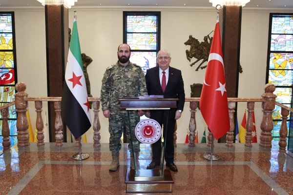 Bakan Güler, Suriye Genelkurmay Başkanı Tümgeneral Na’san’ı kabul etti