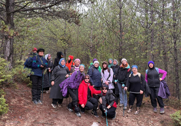 Kütahya’da doğa yürüyüşünde vatandaşlar bir araya geldi