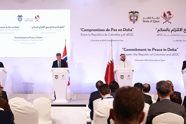 Katar: Doha Anlaşması Kolombiya’da barışa giden sorumlu geçişin çerçevesini oluşturuyor Katar: Doha Anlaşması Kolombiya’da barışa giden sorumlu geçişin çerçevesini oluşturuyor