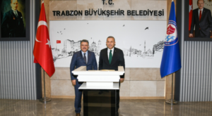 Vali Şahin’den Trabzon Büyükşehir Belediyesi’ne ziyaret