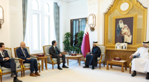 Katar Başbakan ve Dışişleri Bakanı Al Sani, ABD DFC CEO’su Black ile görüştü