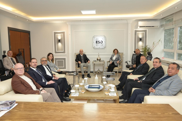 Başkan Ünlüce’den ESO ve EOSB’ye ziyaret Başkan Ünlüce’den ESO ve EOSB’ye ziyaret