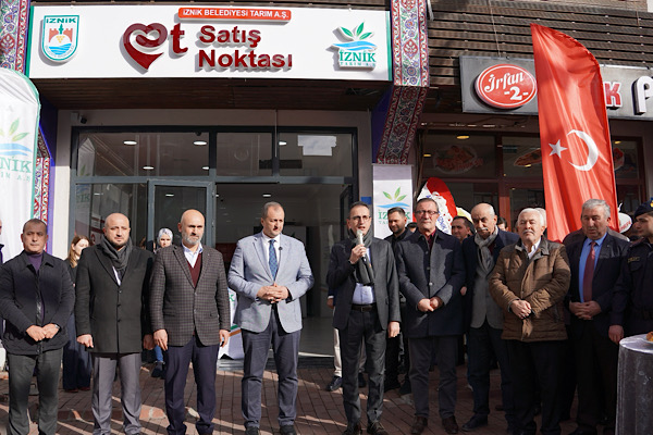 İznik’te Et Satış Noktası hizmete açıldı İznik’te Et Satış Noktası hizmete açıldı