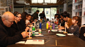 Bodrum’da Mum Boyama Atölyesi düzenlendi