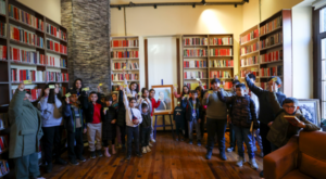 Cumhuriyet Kütüphanesi Bucalı çocukları ağırladı