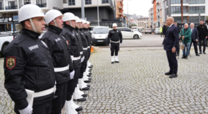 Giresun’da Vali Koç için tören düzenlendi Giresun’da Vali Koç için tören düzenlendi