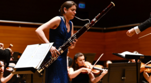 Fransız fagot sanatçısı Sophie Dervaux, İzmir’de sahne aldı