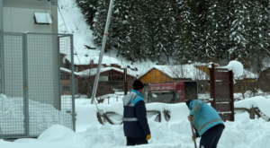 Uzungöl Kış Festivali öncesinde çalışmalar devam ediyor Uzungöl Kış Festivali öncesinde çalışmalar devam ediyor