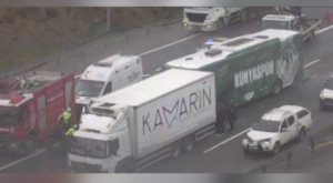 Konyaspor takım otobüsü kaza yaptı: 7 yaralı