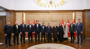 TÜGVA heyeti Kocaeli Valisi Aktaş’ı ziyaret etti