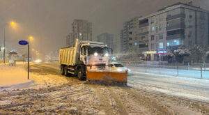 Gaziantep’te karla mücadele çalışmaları yürütüldü