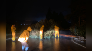 Pamukkale’de ekipler fırtına sonrası teyakkuza geçti