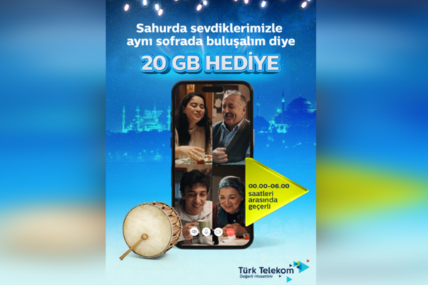 Türk Telekom’dan Ramazan’da 20 GB hediye Türk Telekom’dan Ramazan’da 20 GB hediye