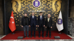 Başkan Kahveci, Başkan Kaya ve beraberindeki heyeti ağırladı