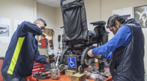 Tekerlekli Sandalye Bakım Onarım İstasyonu, ücretsiz hizmet veriyor