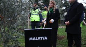 Bakırköy’de 11 ili temsilen 11 fidan dikildi