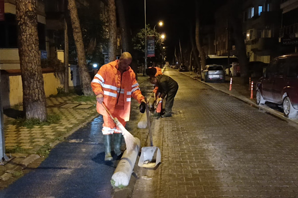 Milas’ta şiddetli yağışlara karşı saha çalışmaları yoğunlaştırıldı