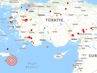 Akdeniz’de deprem Akdeniz’de deprem