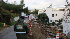 Bodrum’da ekipler şiddetli yağışlara karşı mücadele etti