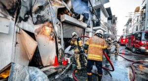 Buca’da iş yeri yangını