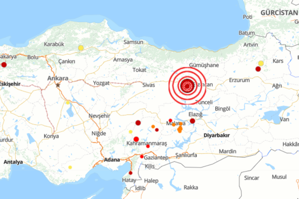Erzincan’da deprem Erzincan’da deprem