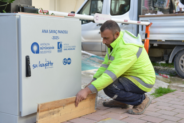 Antalya’da su kayıplarına karşı ana sayaç uygulaması