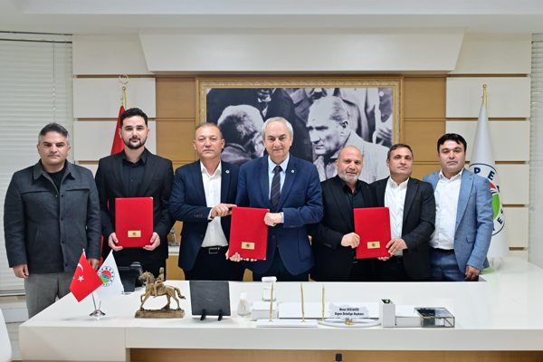 Başkan Kocagöz, semt evi ve taziye evi için hayırseverlerle protokol imzaladı