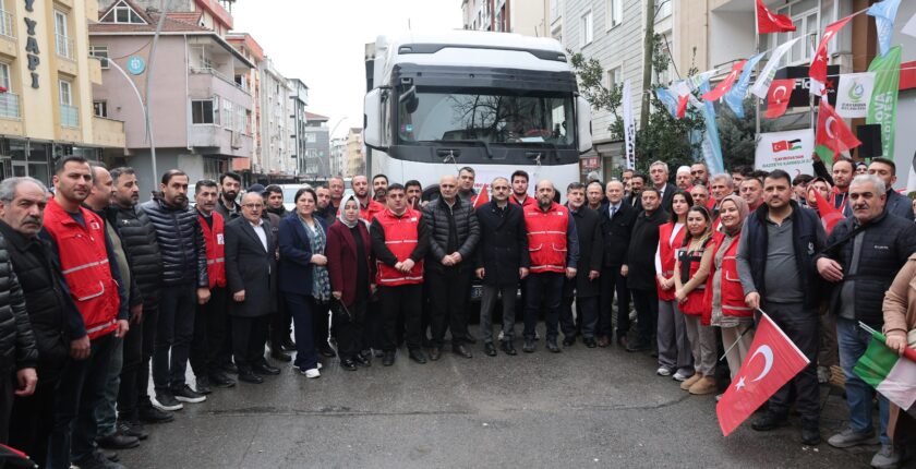 Çayırova’dan Gazze’ye 2 tır dolusu yardım gönderildi