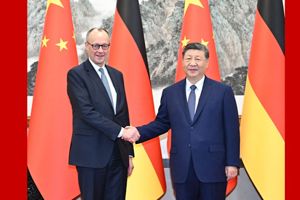 Cumhurbaşkanı Xi, Almanya Başbakanı Merz’i kabul etti Cumhurbaşkanı Xi, Almanya Başbakanı Merz’i kabul etti