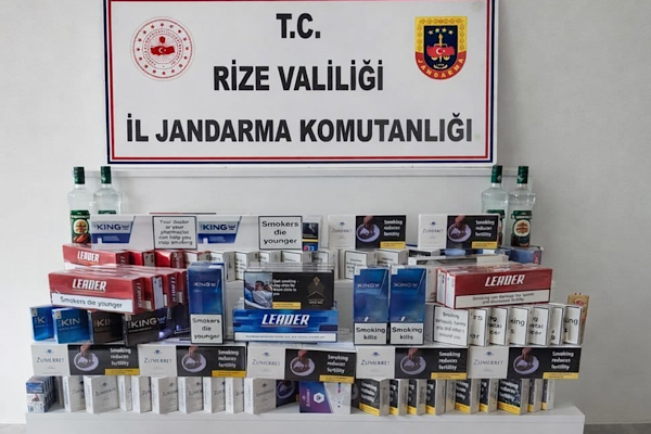 Rize’de kaçakçılık operasyonu