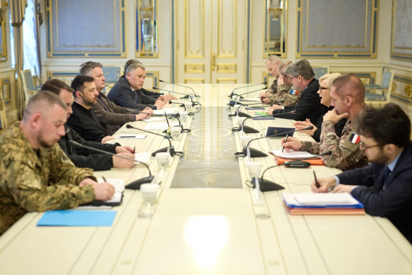 Zelenski, Fransa Silahlı Kuvvetler Bakanı Vautrin ile görüştü