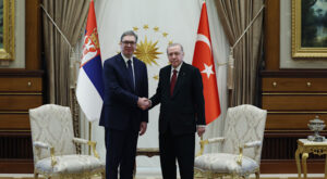 Cumhurbaşkanı Erdoğan, Sırp mevkidaşı Vucic ile bir araya geldi Cumhurbaşkanı Erdoğan, Sırp mevkidaşı Vucic ile bir araya geldi