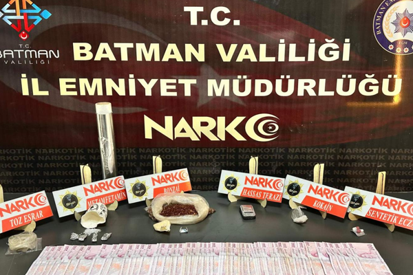 Batman’da uyuşturucu operasyonu Batman’da uyuşturucu operasyonu