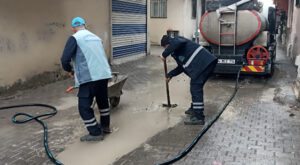 Eyyübiye’de yağış sonrası temizlik ve onarım seferberliği