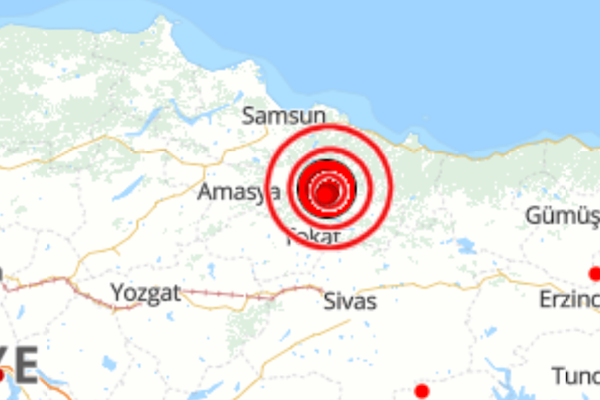 Tokat’ta 5.6 büyüklüğünde deprem
