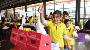 Osmaniye’de “100 Atık Pile Bir Pizza” projesine öğrencilerden destek