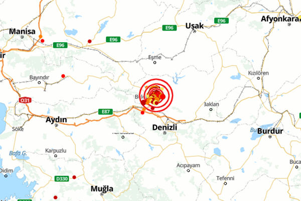 Denizli’de 4.2 büyüklüğünde deprem