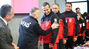 Bodrum Belediyesi BAK ekibine AFAD Akreditasyon arması