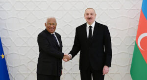 Aliyev, AB Konseyi Başkanı Costa ile bir araya geldi