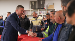 Başkan Duman, personelle bayramlaştı