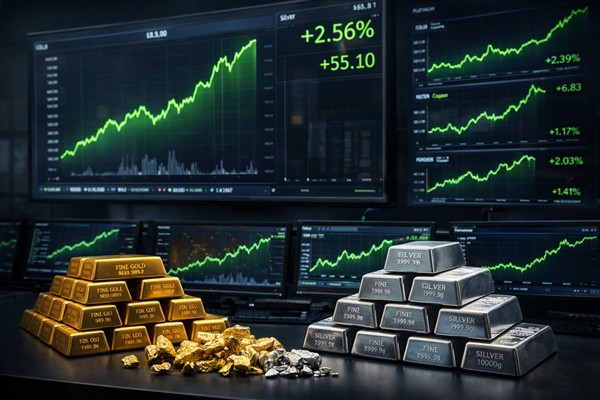 Altın 4.449 dolara yükseldi Altın 4.449 dolara yükseldi