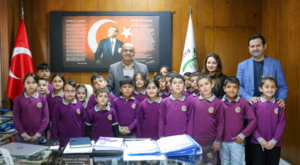 Öğrenciler, Gazipaşa Belediyesi’ni ziyaret etti