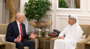 Katar Dışişleri Bakanı Al Sani, Birleşik Krallık Savunma Bakanı Healey ile görüştü