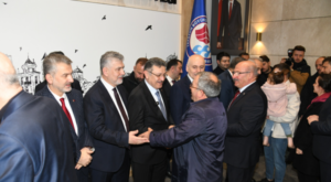 Trabzon’da bayramlaşma töreni düzenledi