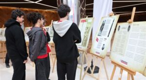 Pamukkale’de Mehmet Akif Ersoy sergisiyle İstiklal Marşı anıldı