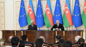 Costa ve Aliyev basın açıklaması gerçekleştirdi