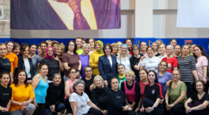 Başkan Köymen, spor yapan kadınlarla buluştu