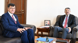 Başkan Kahveci’den İçişleri Bakan Yardımcısı Çelik’e ziyaret