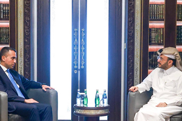 Al Ansari, Avrupa Birliği Körfez Bölgesi Özel Temsilcisi Di Maio ile görüştü Al Ansari, Avrupa Birliği Körfez Bölgesi Özel Temsilcisi Di Maio ile görüştü