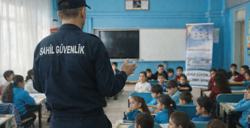 Mersin’de Sahil Güvenlik’ten öğrencilere bilgilendirme faaliyeti